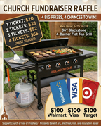 Blackstone Grill & $300 Gift Card Giveaway – Church Building Fund