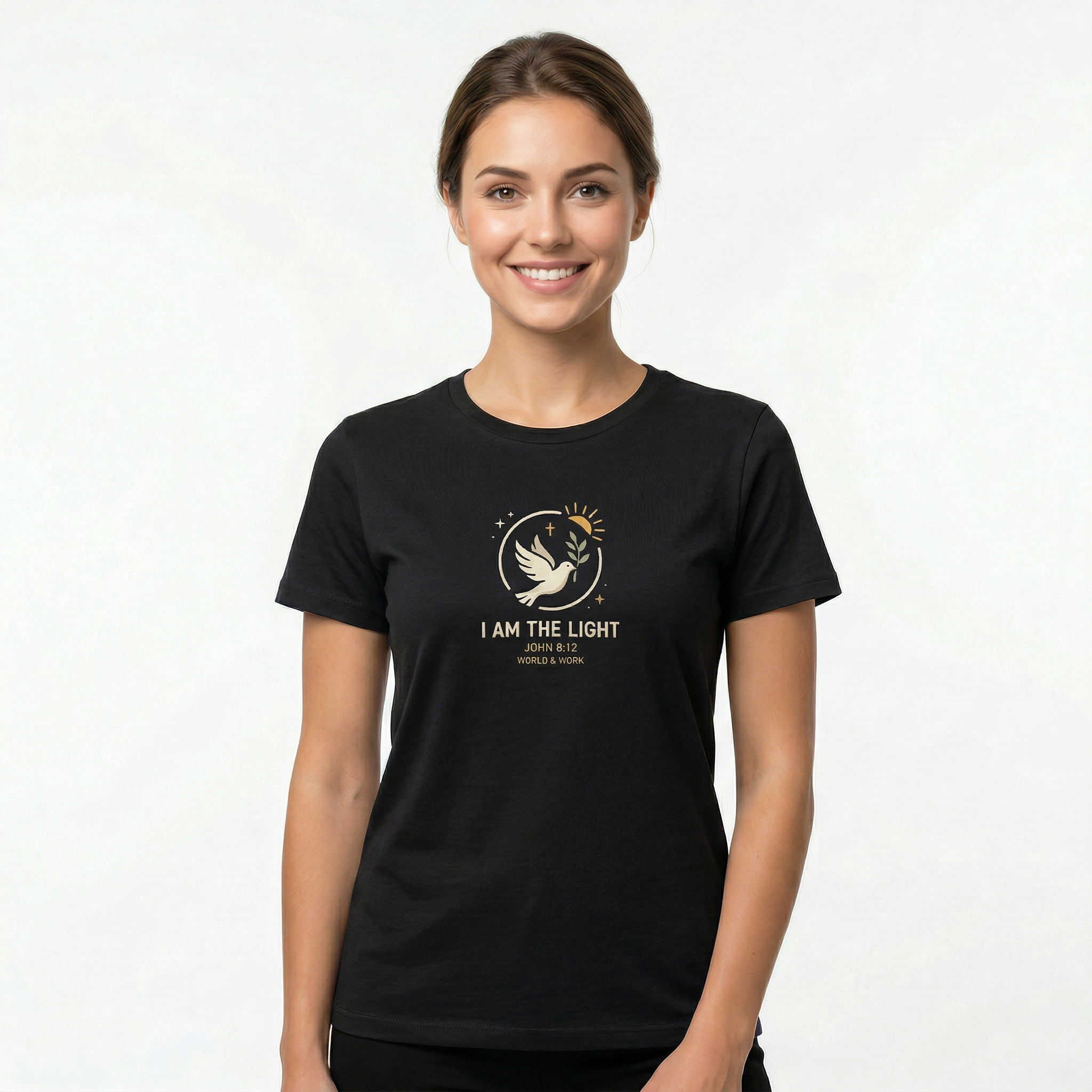 John 8:12 Light Mommy Tee