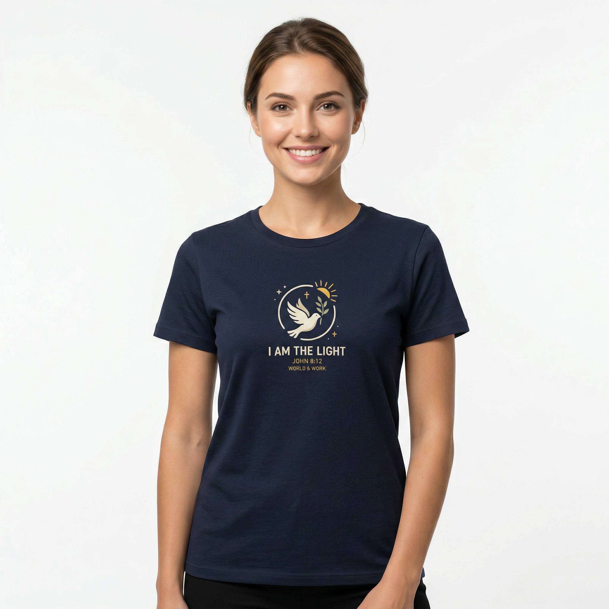John 8:12 Light Mommy Tee